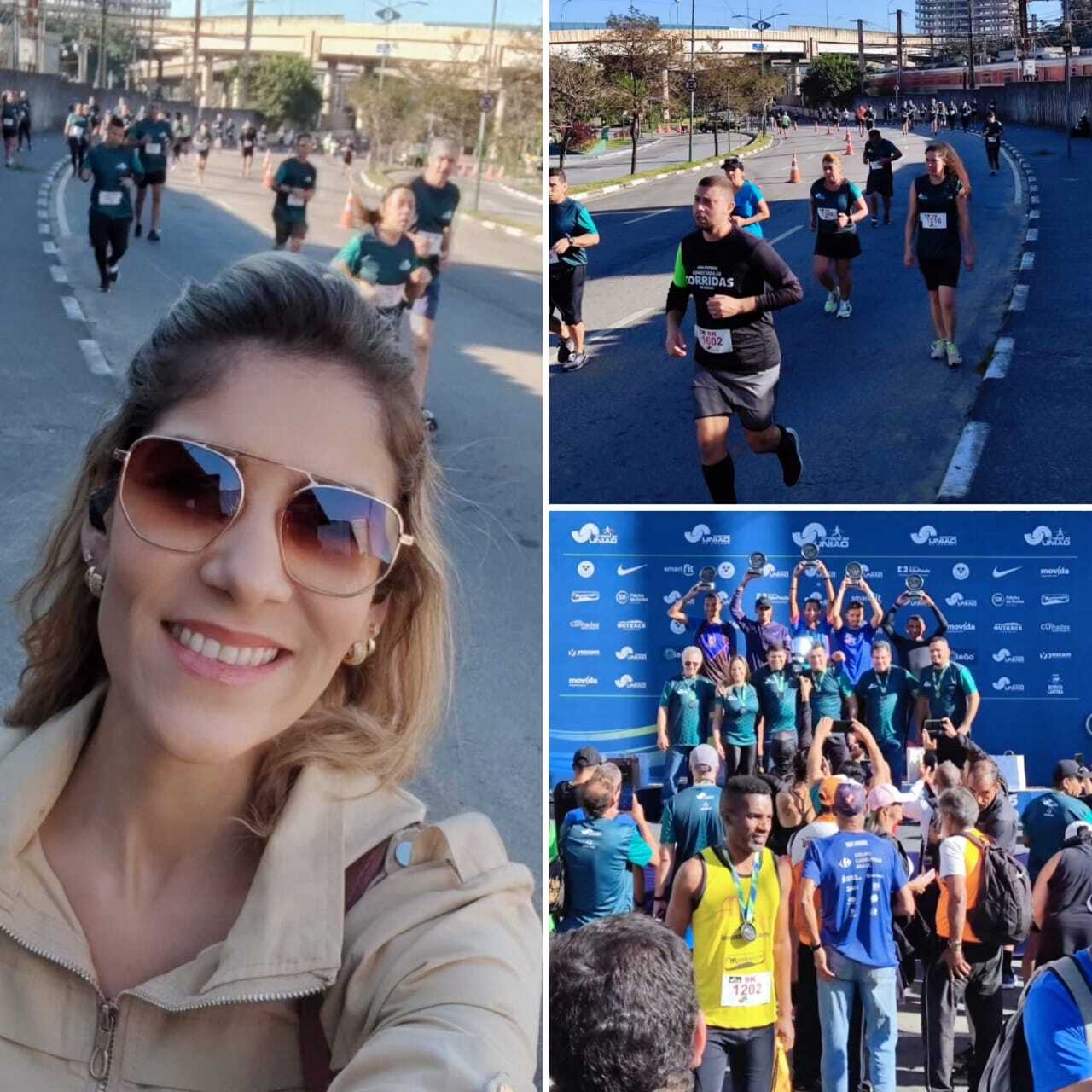 Participação em corrida de rua e evento esportivo